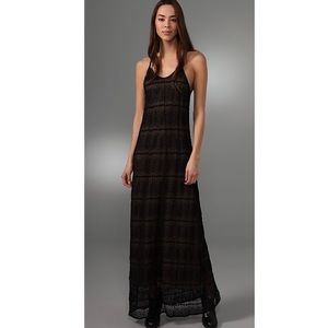 💎Leyendecker Drytow Black Lace Dress w/ Leather💎